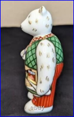 Royal Crown Derby Miniature Teddy Bear Gardener (Pre-Owned)