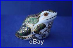 Royal Crown Derby Mulberry Hall Frog Ltd. Ed. 500 Paperweight Boxed