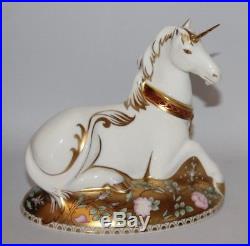 Royal Crown Derby Mythical Unicorn Paperweight Box/Certificate vgc