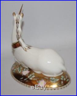 Royal Crown Derby Mythical Unicorn Paperweight Box/Certificate vgc