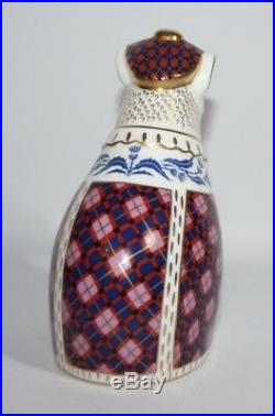 Royal Crown Derby National Dogs, Scottish Terrier Paperweight Silver Stopper