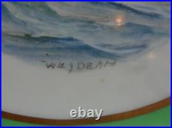 Royal Crown Derby Nautical Plate American Cup'flight' Handpaint Signd W Ej Dean