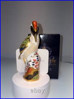 Royal Crown Derby Newstead Woodpecker with certificate and box