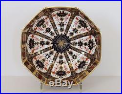 Royal Crown Derby OCTAGONAL BOWL Old Imari 1128 Solid Gold Band 1st Quality