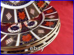 Royal Crown Derby OLD IMARI (1128) 6 x 10.5 Dinner Plates REDUCED