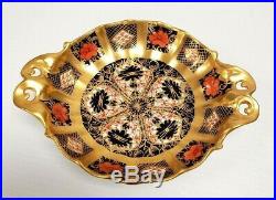 Royal Crown Derby OLD IMARI 1128 DUCHESS Tray Footed with Pierced Handles 1966
