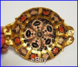 Royal Crown Derby OLD IMARI 1128 DUCHESS Tray Footed with Pierced Handles 1966