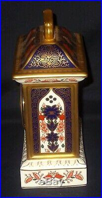 Royal Crown Derby OLD IMARI 1128 Mantle / Carriage Clock