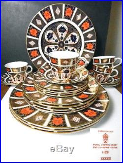Royal Crown Derby OLD IMARI 20 Pc Set, 4 Place Settings, 1st Quality, MINT