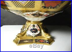 Royal Crown Derby OLD IMARI Large DOLPHIN Footed Bowl, 1st Quality, Mint