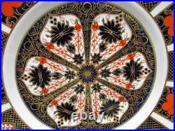 Royal Crown Derby OLD IMARI tea cup and saucer trio floral cobalt blue teacup