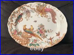 Royal Crown Derby OLDE AVESBURY Large Scalloped Oval Serving Plate. 15