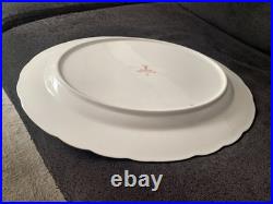 Royal Crown Derby OLDE AVESBURY Large Scalloped Oval Serving Plate. 15