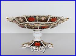 Royal Crown Derby OVAL COMPOTE Old Imari 1128 Dish on Pedestal 1st Quality