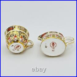Royal Crown Derby Old Amari #1128 Miniature Tea Set Vintage RARE