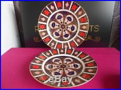 Royal Crown Derby Old Imari 10.5 1st Quality Dinner Plates 1978/79