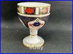 Royal Crown Derby Old Imari 1128(1)4 3/4 China Goblet ChalicePerfectEngland