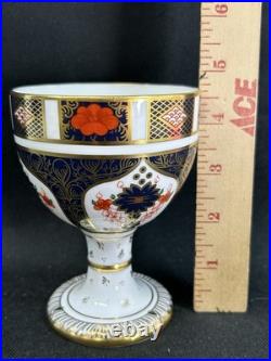 Royal Crown Derby Old Imari 1128(1)4 3/4 China Goblet ChalicePerfectEngland