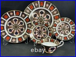 Royal Crown Derby Old Imari 1128(1)5 Piece Place SettingCup has 2 Tiny Chips
