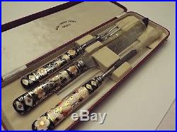 Royal Crown Derby, Old Imari 1128, 3 piece carving set