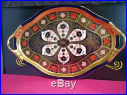 Royal Crown Derby Old Imari 1128 Butlers Tray Boxed 1st Quality 16