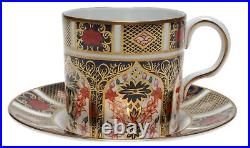 Royal Crown Derby Old Imari 1128 Coffee Cup Saucer Duo LXII 1999 c