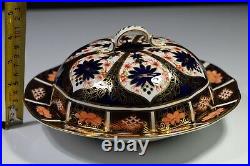 Royal Crown Derby Old Imari 1128 Covered Muffin Dish and Cover Stunning