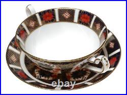 Royal Crown Derby Old Imari 1128 Cream Soup Cup Saucer Duo XLVIII 1995 a