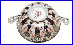 Royal Crown Derby Old Imari 1128 Cream Soup Cup Saucer Duo XLVIII 1995 b