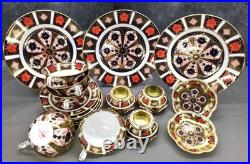 Royal Crown Derby Old Imari 1128 Cups & Saucers, Candle Holders plates