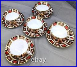 Royal Crown Derby Old Imari 1128 Cups & Saucers, Candle Holders plates