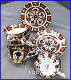 Royal Crown Derby Old Imari 1128 Cups & Saucers, Candle Holders plates