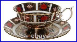 Royal Crown Derby Old Imari 1128 Elizabeth Tea Cup Saucer Duo Rare XLVIII a