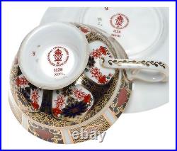 Royal Crown Derby Old Imari 1128 Elizabeth Tea Cup Saucer Duo Rare XLVIII b