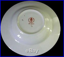 Royal Crown Derby Old Imari 1128 Four Rimmed Soup Bowls 2nd Quality 8.5 cm Each
