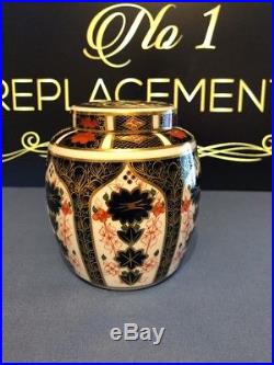 Royal Crown Derby Old Imari 1128 Ginger Jar 11 CM 1st Quality XLIV 1981