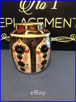 Royal Crown Derby Old Imari 1128 Ginger Jar 11 CM 1st Quality XLIV 1981