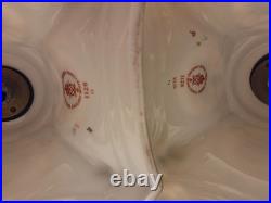 Royal Crown Derby Old Imari 1128 Pair Candlesticks 10? Drilled as Lamps
