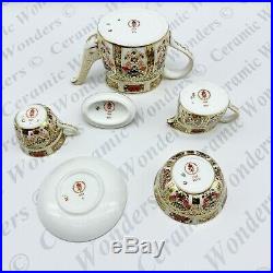Royal Crown Derby Old Imari 1128 Rare Miniature Tea Set With Tray 1st Quality