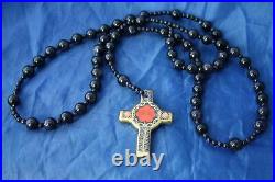 Royal Crown Derby Old Imari 1128 Rosary Beads And Cross Boxed