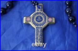 Royal Crown Derby Old Imari 1128 Rosary Beads And Cross Boxed