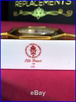 Royal Crown Derby Old Imari 1128 SGB Mantle Desk Clock 1st Quality LXI 1998