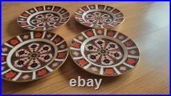 Royal Crown Derby Old Imari 1128 Salad/Desset Plate 8 1/2 set of 4 mint