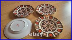 Royal Crown Derby Old Imari 1128 Salad/Desset Plate 8 1/2 set of 4 mint
