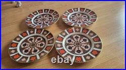Royal Crown Derby Old Imari 1128 Salad/Desset Plate 8 1/2 set of 4 mint
