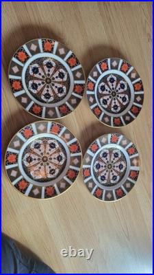 Royal Crown Derby Old Imari 1128 Salad/Desset Plate 8 1/2 set of 4 mint