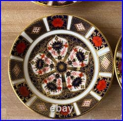 Royal Crown Derby Old Imari 1128 Set of 6 Cups & Saucers 1978