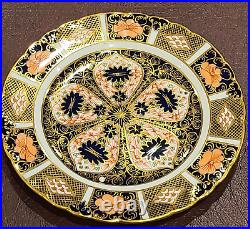 Royal Crown Derby Old Imari 1128 Set of 7 Dessert Plates 7 Inch Vintage England