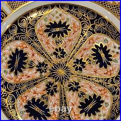 Royal Crown Derby Old Imari 1128 Set of 7 Dessert Plates 7 Inch Vintage England