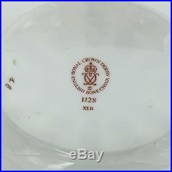 Royal Crown Derby Old Imari 1128 Solid Gold Band 1919 Basket 1st Quality